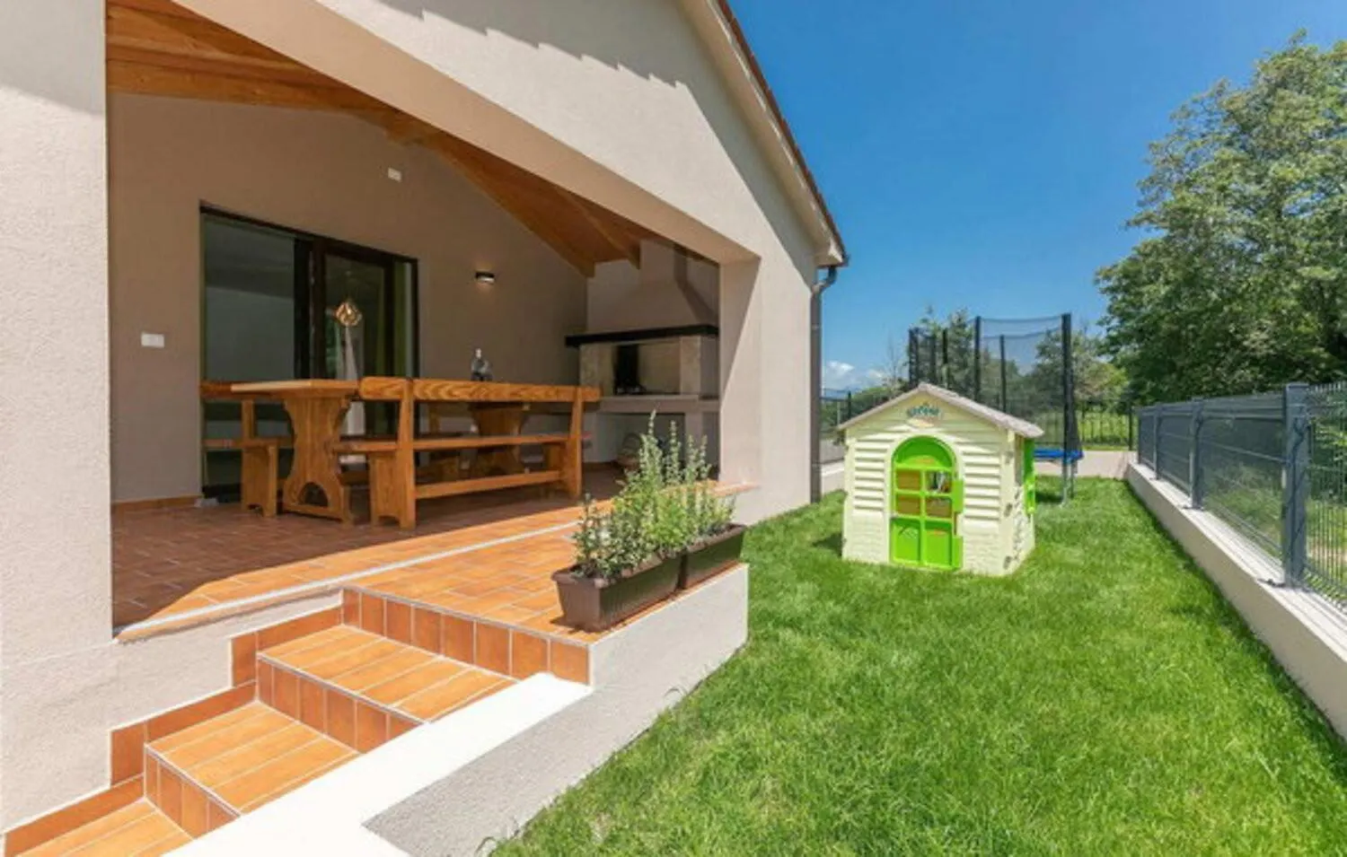 Villa Milica Near Labin For 8 People With Private Pool & Kids Playground - Pet Friendly  ラビン